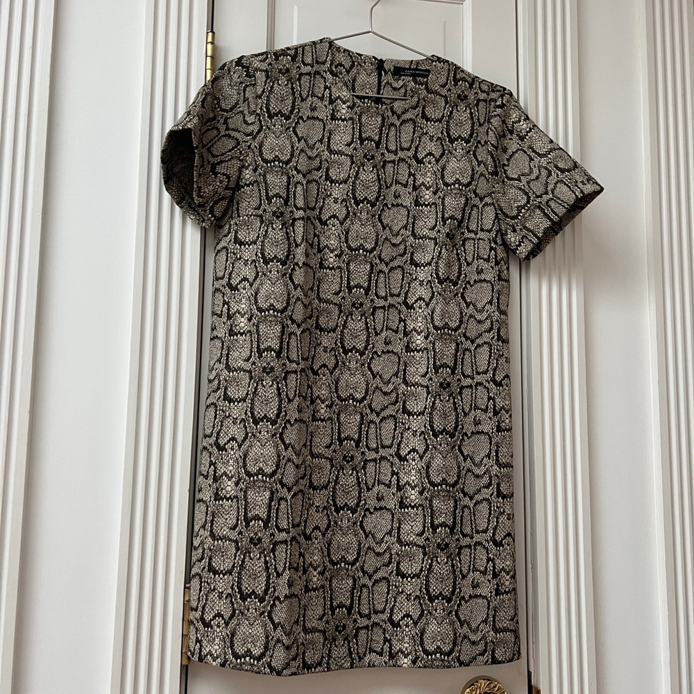 ZARA Woman snakeskin mini dress